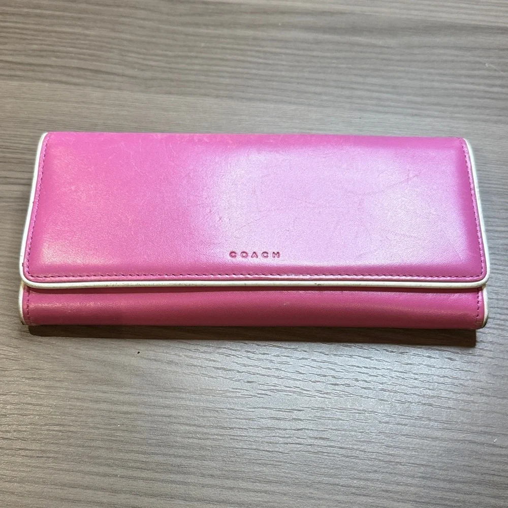 Coach Vibrant Pink Women's Wallet